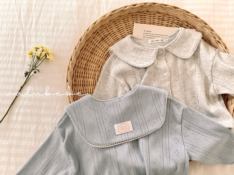 Valu Bebe - Korean Baby Fashion - #babyootd - Eyelet Sailor Cardigan - 8