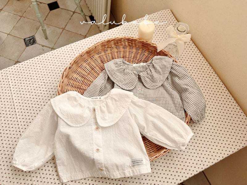 Valu Bebe - Korean Baby Fashion - #babyoninstagram - Annie Big Collar Blouse - 4