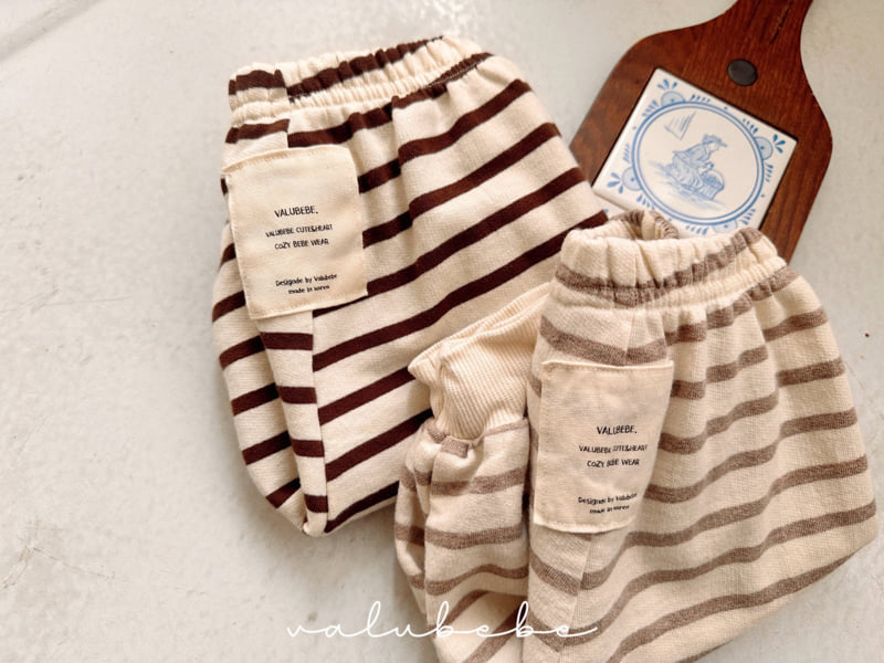 Valu Bebe - Korean Baby Fashion - #babyootd - Cozy Stripe Pants - 7