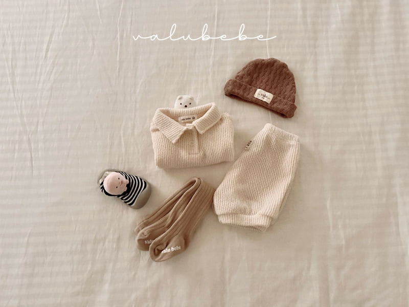 Valu Bebe - Korean Baby Fashion - #babyoutfit - Dalkong Knit Collar Tee - 8