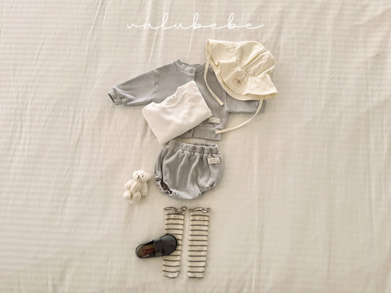 Valu Bebe - Korean Baby Fashion - #babyootd - Striped Wave Socks - 4