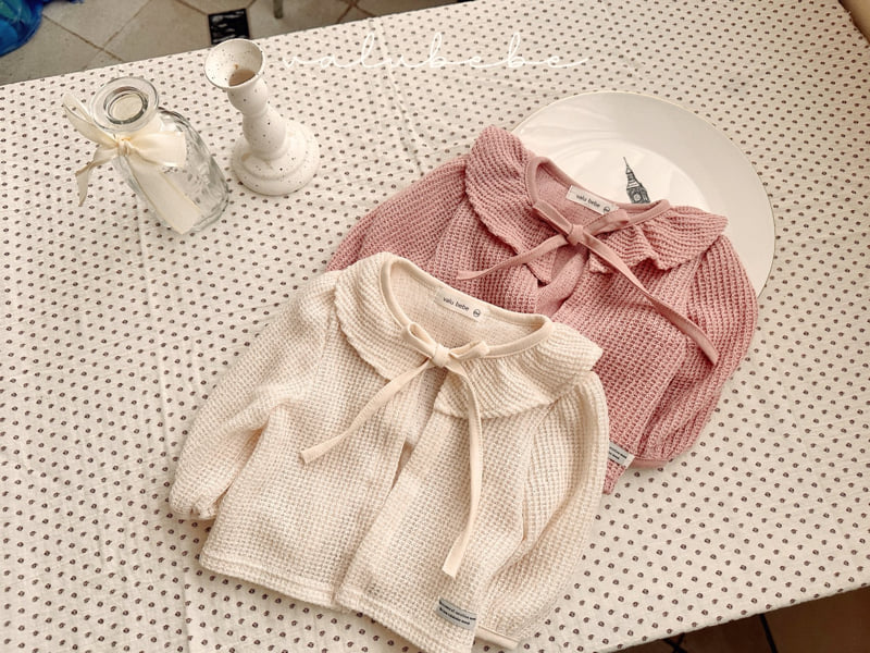 Valu Bebe - Korean Baby Fashion - #babyoutfit - Rosy Ribbon Cardigan - 11