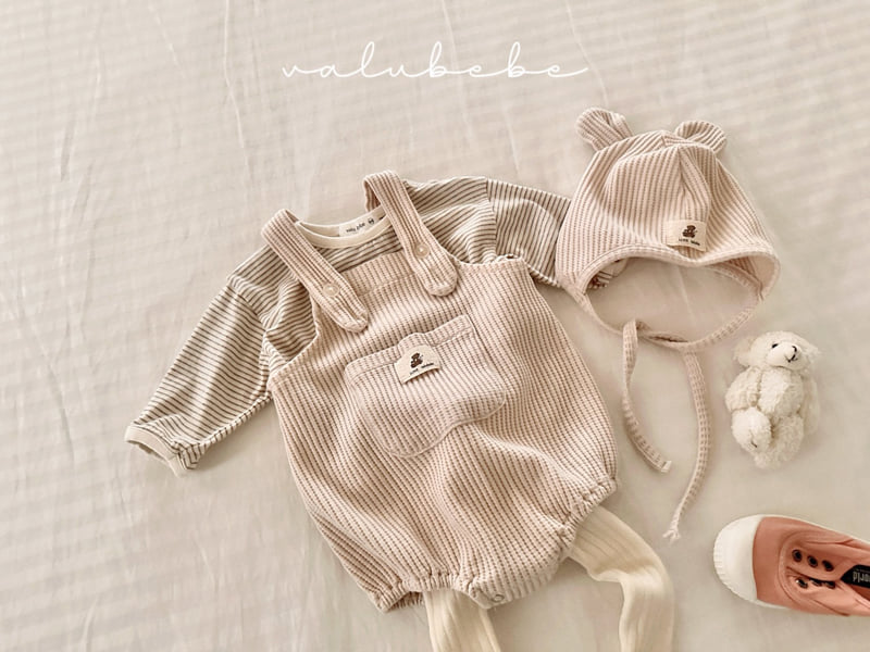 Valu Bebe - Korean Baby Fashion - #babyoutfit - Stripe Button Tee - 9