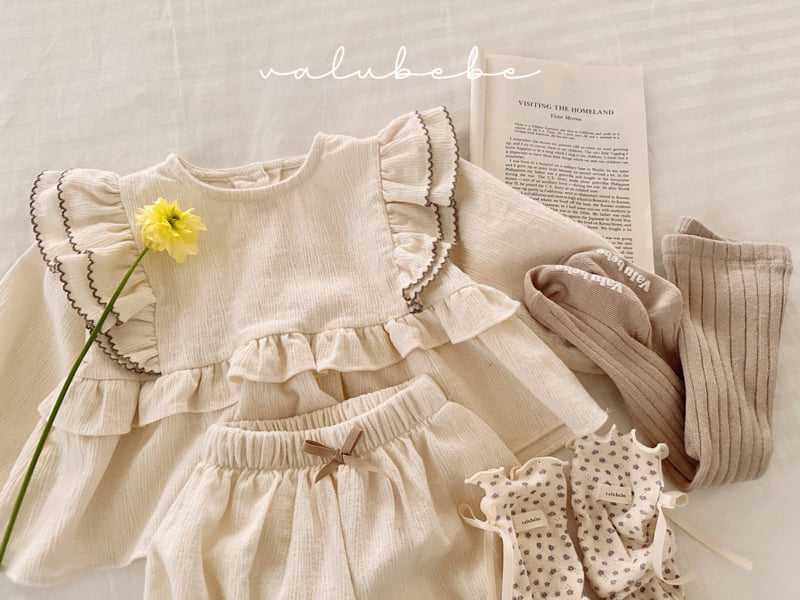 Valu Bebe - Korean Baby Fashion - #babyoutfit - Berry Wing Blouse - 7