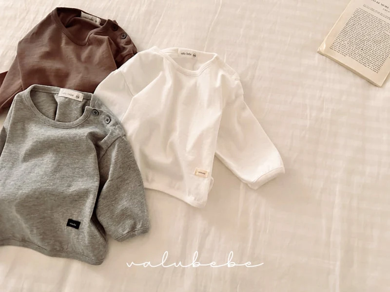 Valu Bebe - Korean Baby Fashion - #babyoutfit - Daily Button Tee - 8