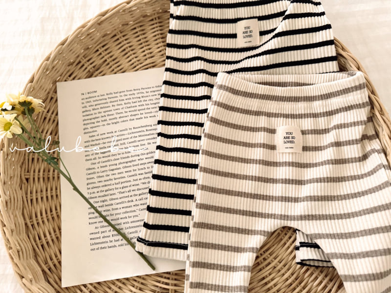 Valu Bebe - Korean Baby Fashion - #babyoutfit - 26 Striped Leggings - 12