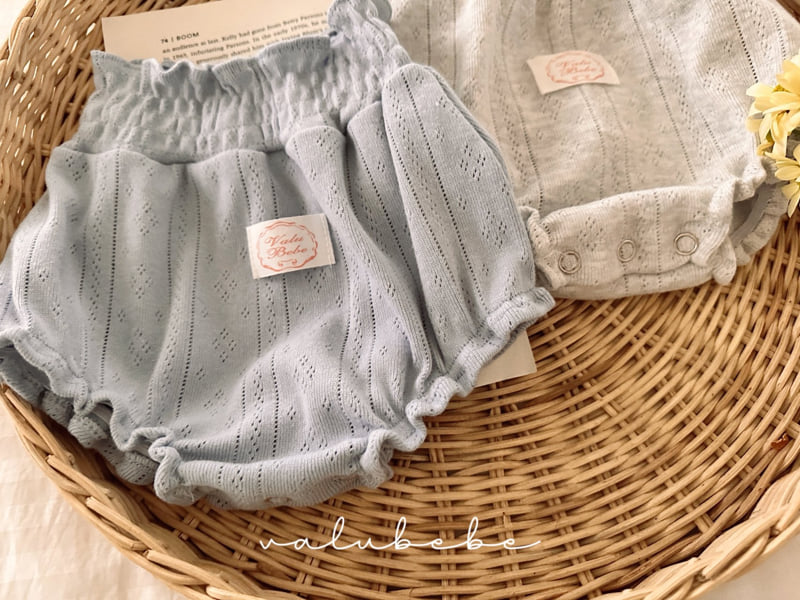 Valu Bebe - Korean Baby Fashion - #babyoutfit - Eyelet Smocked Bloomers - 11