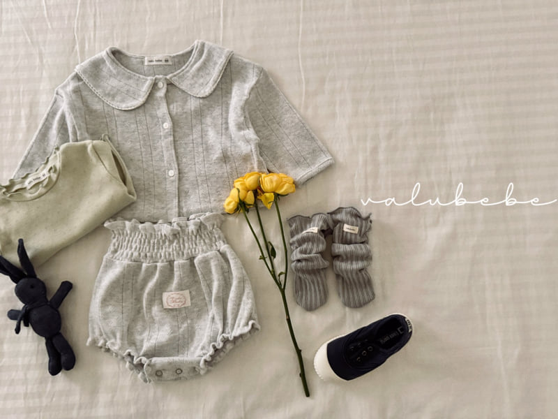 Valu Bebe - Korean Baby Fashion - #babyoutfit - Eyelet Sailor Cardigan - 9