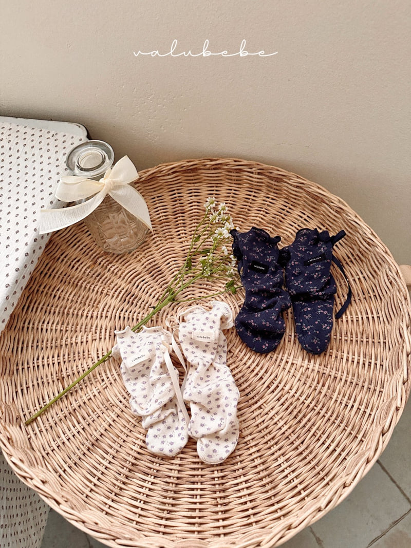 Valu Bebe - Korean Baby Fashion - #babyoutfit - Alle Flower Wave Socks - 9