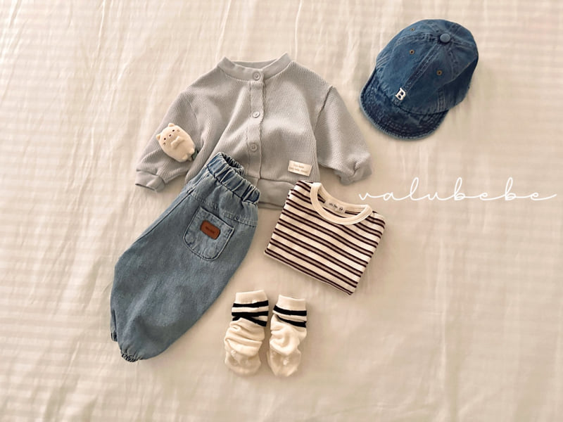 Valu Bebe - Korean Baby Fashion - #babyoutfit - B Denim Cap - 6