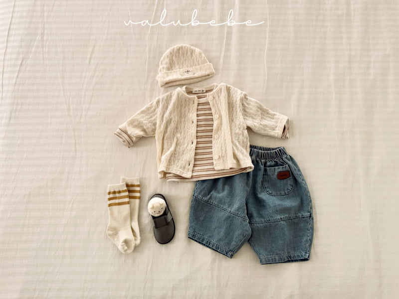 Valu Bebe - Korean Baby Fashion - #babyoutfit - Alle Jacquard Cardigan - 3