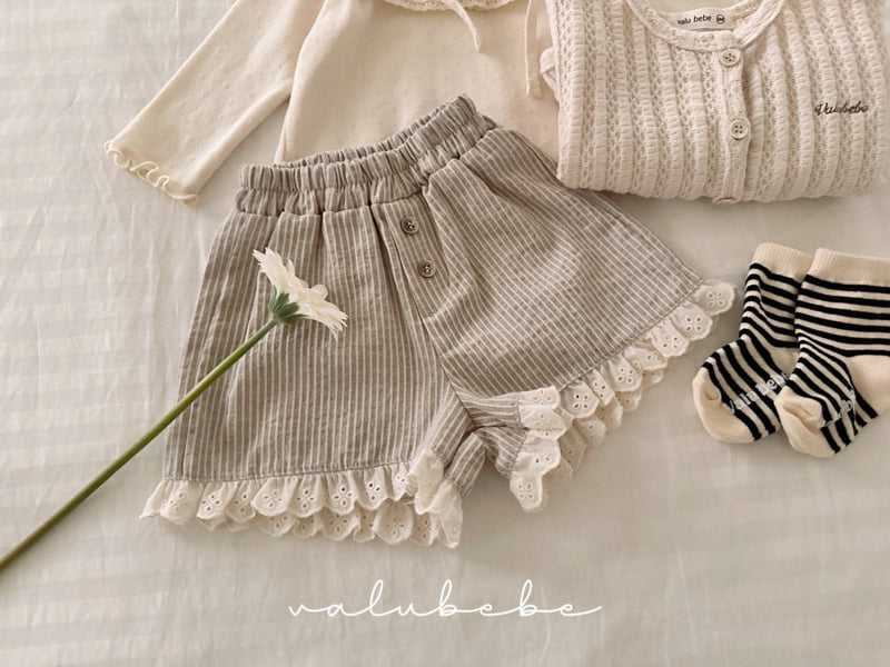 Valu Bebe - Korean Baby Fashion - #babyoutfit - Classic Lace Half Pants - 10