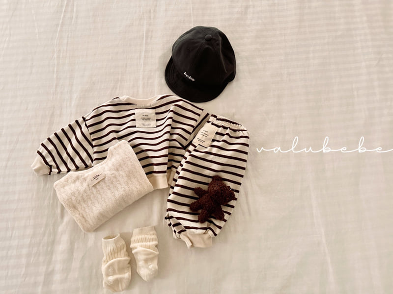 Valu Bebe - Korean Baby Fashion - #babyoutfit - Cozy Stripe Pants - 8