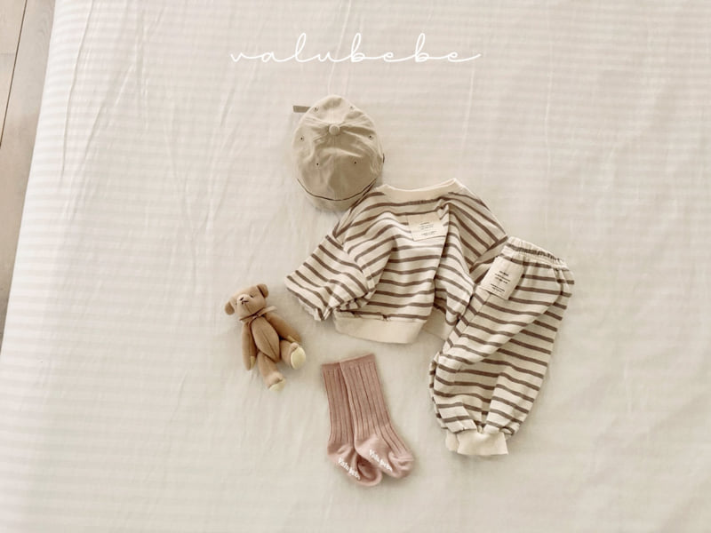 Valu Bebe - Korean Baby Fashion - #babyoutfit - Cozy Stripe Pants - 9