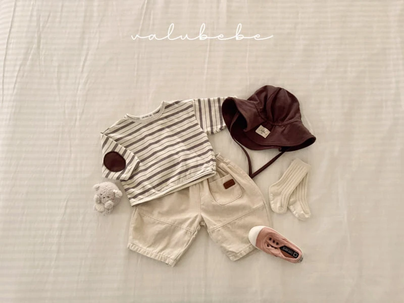 Valu Bebe - Korean Baby Fashion - #babyoutfit - Panel Balloon Denim Pants - 4