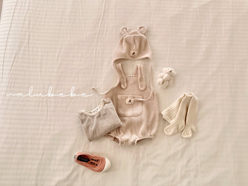 Valu Bebe - Korean Baby Fashion - #babyoutfit - Waffle Bear Bonnet Hat - 3