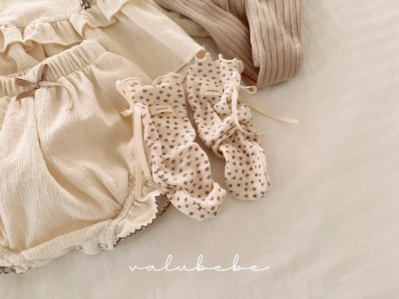Valu Bebe - Korean Baby Fashion - #babywear - Alle Flower Wave Socks - 10