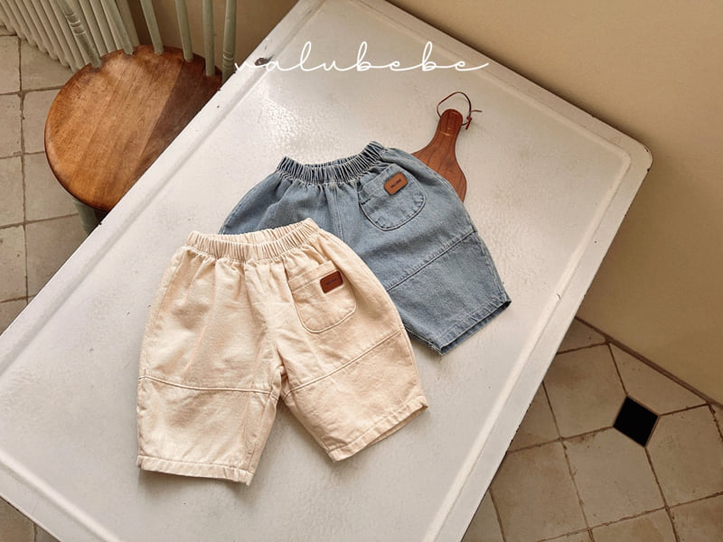 Valu Bebe - Korean Baby Fashion - #babywear - Panel Balloon Denim Pants - 5
