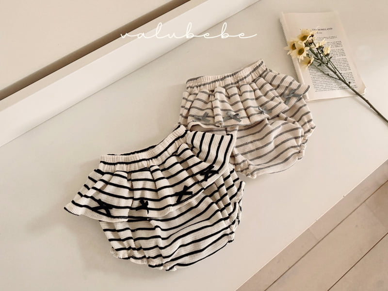 Valu Bebe - Korean Baby Fashion - #onlinebabyboutique - Ella Stripe Bloomers - 3
