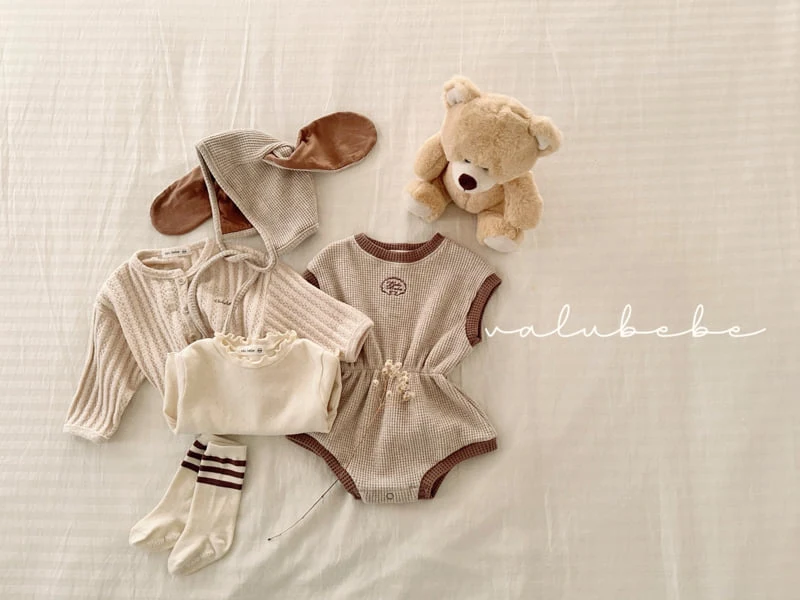 Valu Bebe - Korean Baby Fashion - #onlinebabyshop - Contrast Trim Suit - 3
