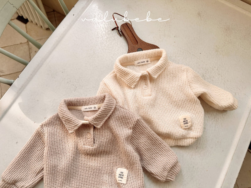 Valu Bebe - Korean Baby Fashion - #onlinebabyshop - Dalkong Knit Collar Tee - 12
