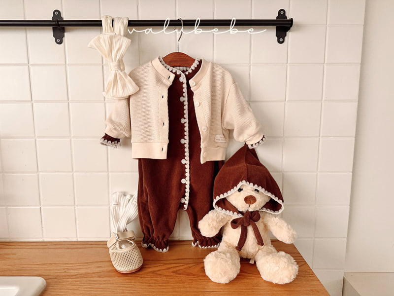 Valu Bebe - Korean Baby Fashion - #onlinebabyshop - Tokyo Waffle Cardigan - 3