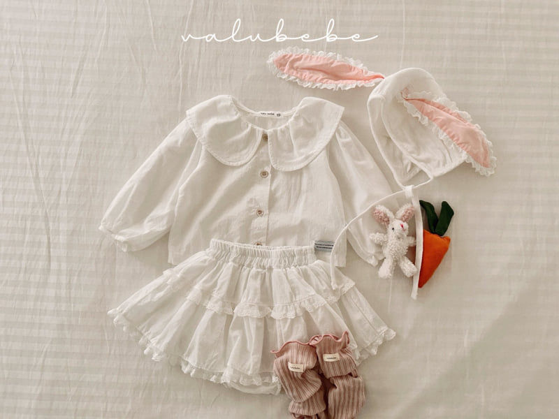 Valu Bebe - Korean Baby Fashion - #onlinebabyshop - Annie Big Collar Blouse - 9