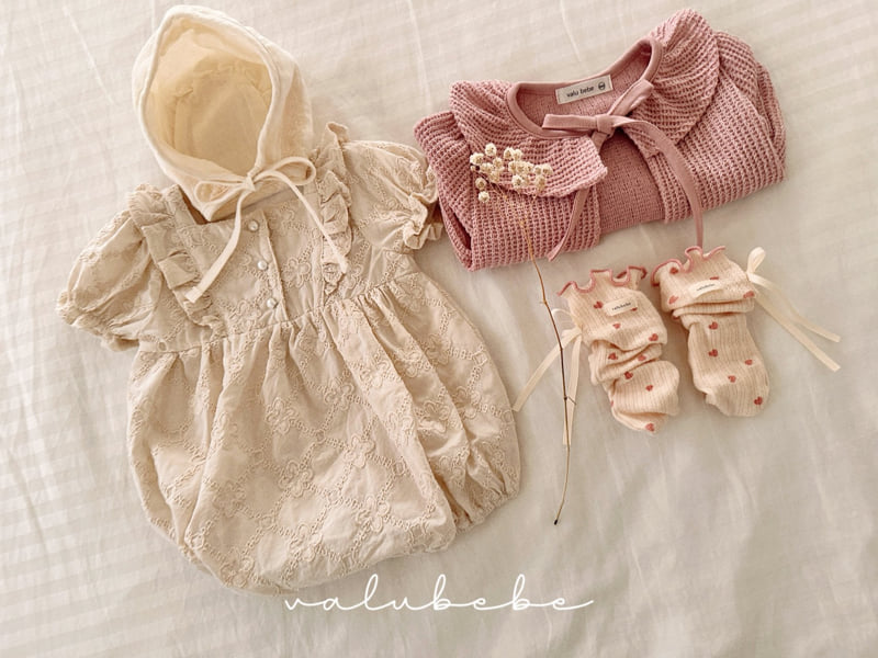 Valu Bebe - Korean Baby Fashion - #onlinebabyshop - Blanc Heart Wave Socks - 7