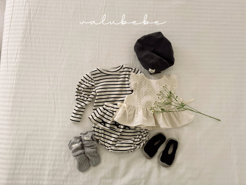 Valu Bebe - Korean Baby Fashion - #onlinebabyboutique - Ella Stripe Bloomers - 4