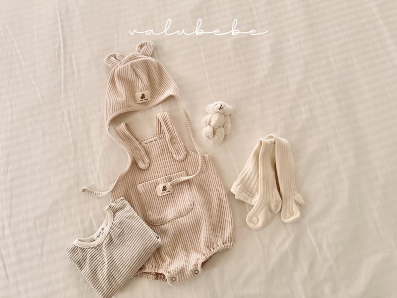 Valu Bebe - Korean Baby Fashion - #onlinebabyshop - Waffle Bear Bonnet Hat - 7