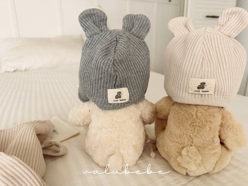 Valu Bebe - Korean Baby Fashion - #smilingbaby - Waffle Bear Bonnet Hat - 8