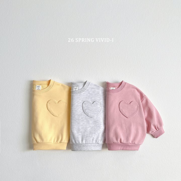 Vivid I - Korean Children Fashion - #Kfashion4kids - Pocket Heart Sweatshirt