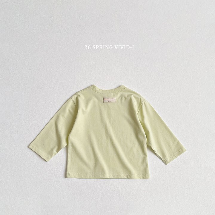 Vivid I - Korean Children Fashion - #Kfashion4kids - Soft Span Label Tee - 6