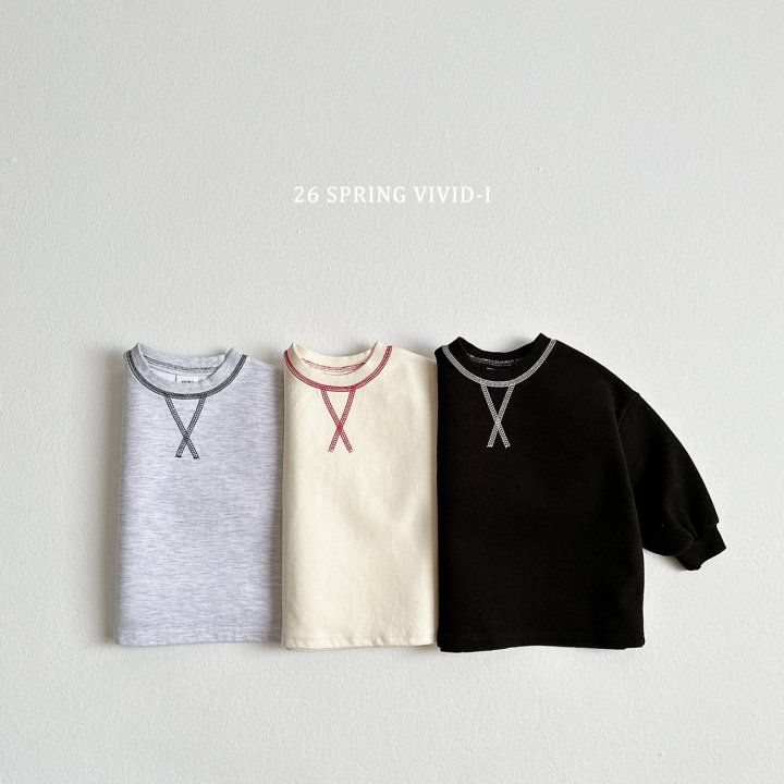 Vivid I - Korean Children Fashion - #Kfashion4kids - X Guy Rib Sweatshirt