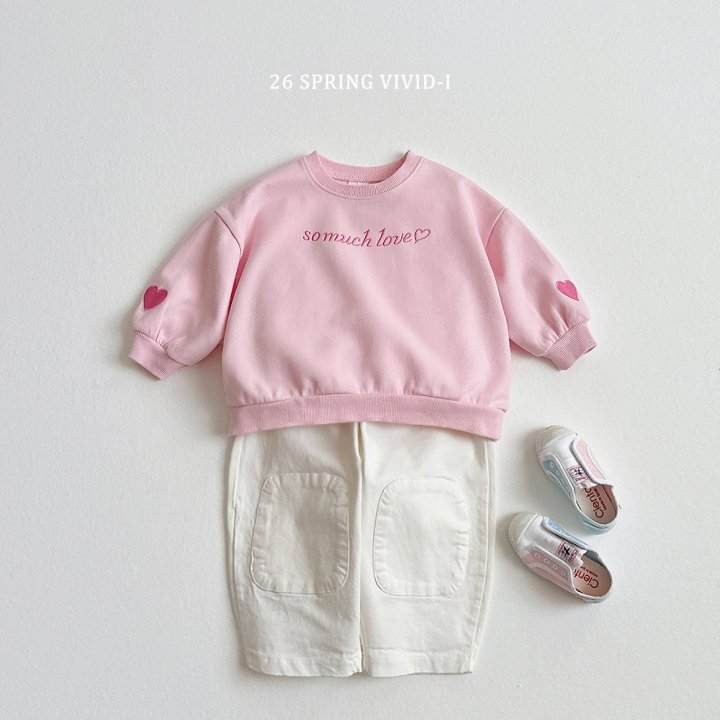 Vivid I - Korean Children Fashion - #Kfashion4kids - Sleeve Heart Sweatshirt - 11