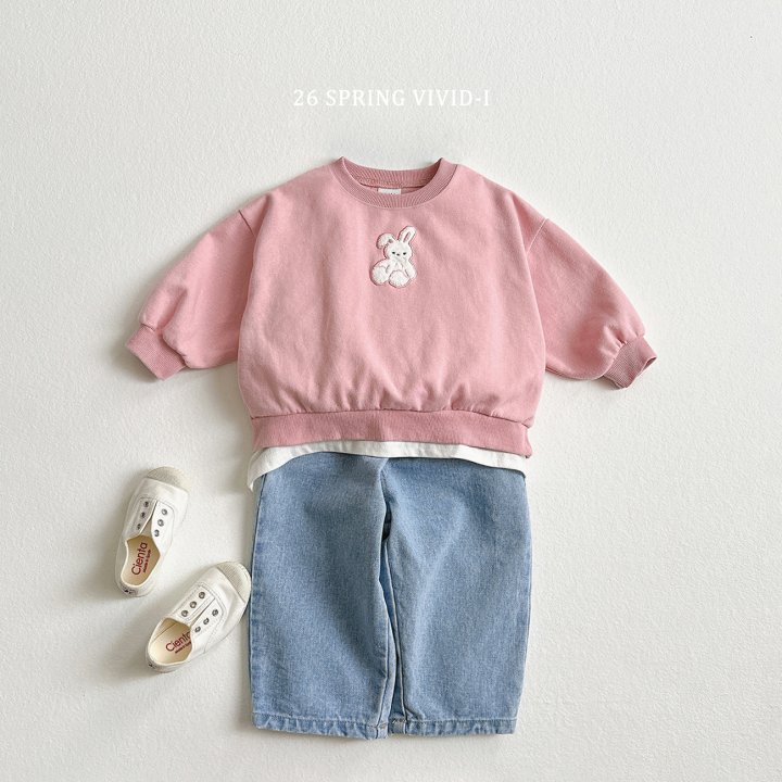 Vivid I - Korean Children Fashion - #Kfashion4kids - Mini Embroidered Doll Sweatshirt - 8