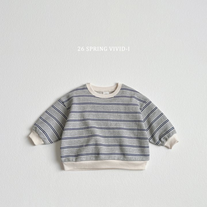 Vivid I - Korean Children Fashion - #Kfashion4kids - Multi Stripe Sweatshirt - 5