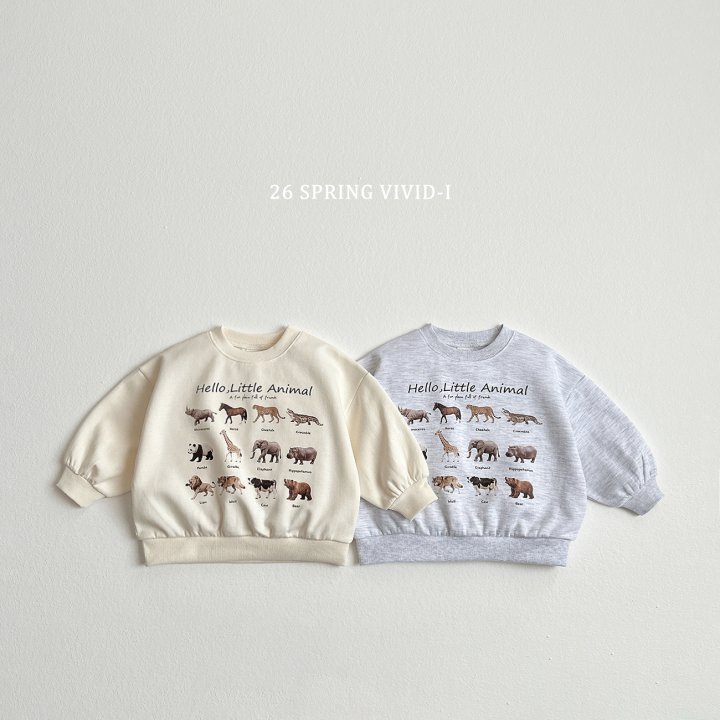 Vivid I - Korean Children Fashion - #Kfashion4kids - Mini Animal Sweatshirt