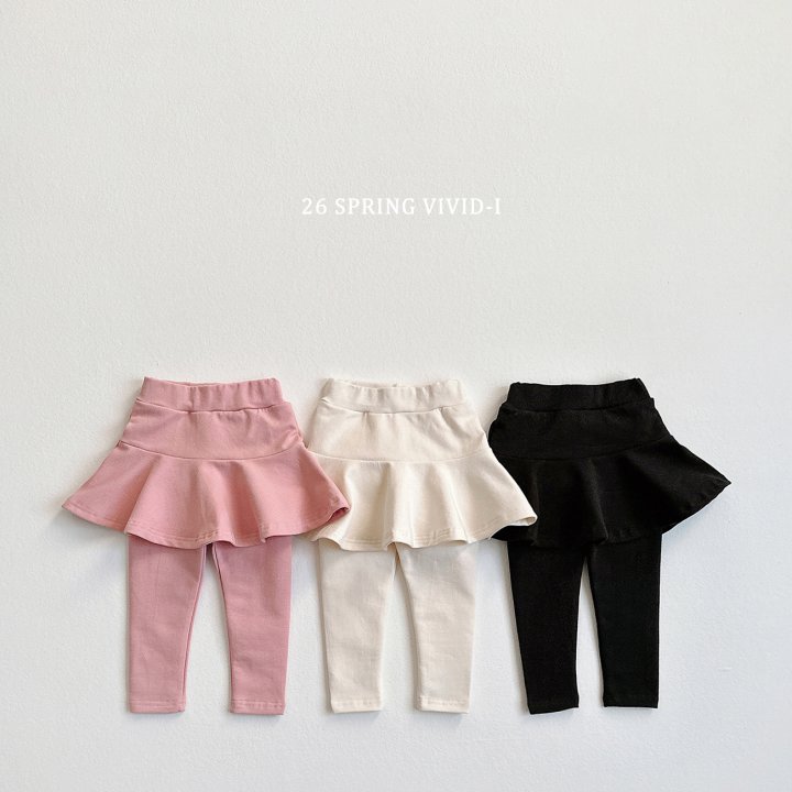 Vivid I - Korean Children Fashion - #Kfashion4kids - All-Day Skirt Leggings