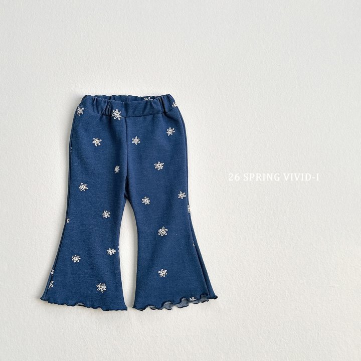 Vivid I - Korean Children Fashion - #Kfashion4kids - Denim Stretch Bootcut Pants - 5