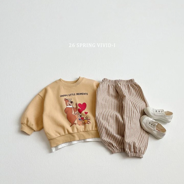 Vivid I - Korean Children Fashion - #Kfashion4kids - Vertical Stripe Jogger Pants - 10