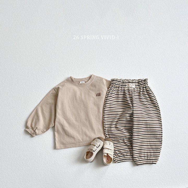 Vivid I - Korean Children Fashion - #Kfashion4kids - Label Stripe Pants - 9