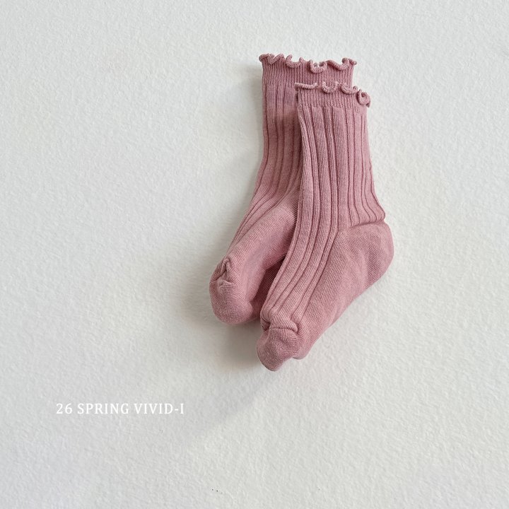 Vivid I - Korean Children Fashion - #Kfashion4kids - Wave Soft Socks - 6
