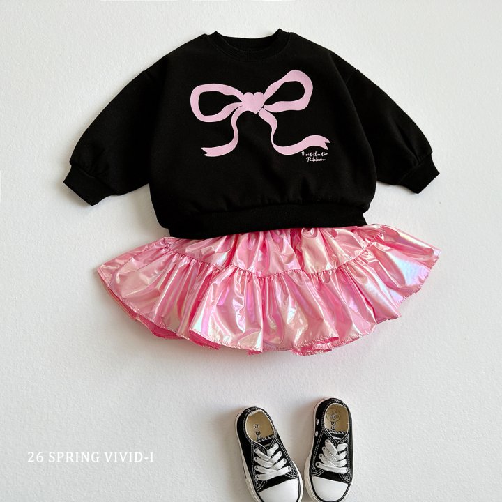 Vivid I - Korean Children Fashion - #childofig - Big Ribbon Sweatshirt - 7