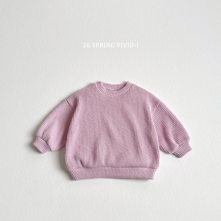 Vivid I - Korean Children Fashion - #childofig - Knit Ribbed Sweatshirt - 3