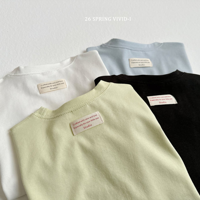 Vivid I - Korean Children Fashion - #childofig - Soft Span Label Tee - 12