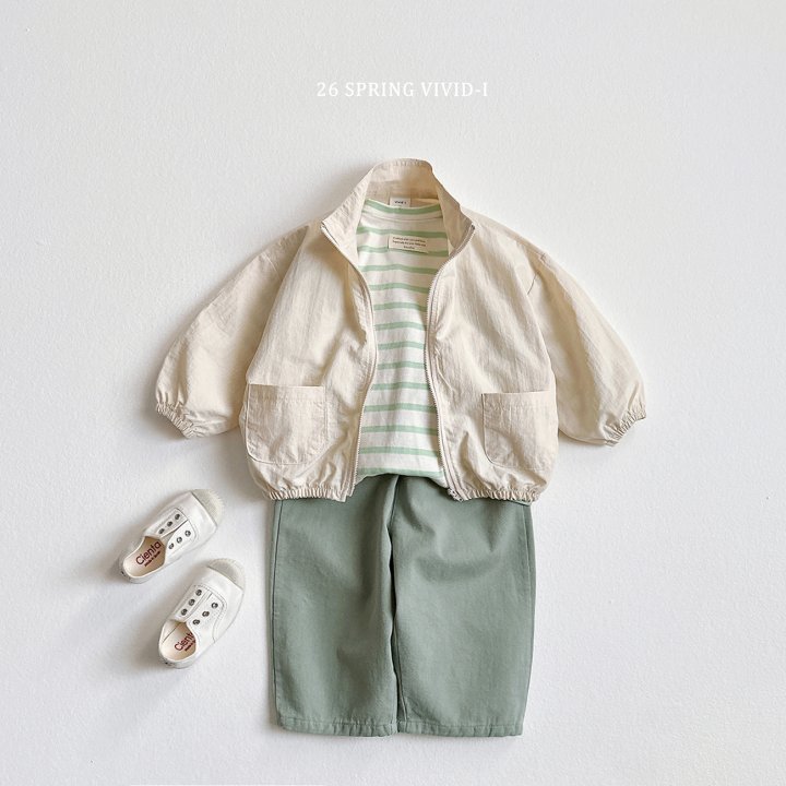Vivid I - Korean Children Fashion - #childofig - Label Stripe Single Tee - 9