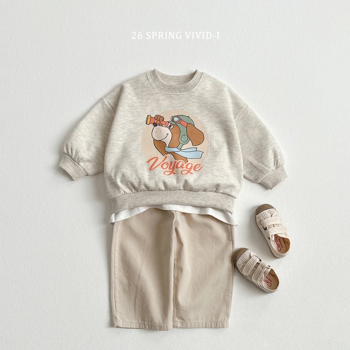 Vivid I - Korean Children Fashion - #childofig - Vintage Dog Sweatshirt - 7