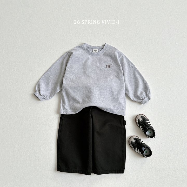 Vivid I - Korean Children Fashion - #childofig - M Embroidery Single Tee - 10