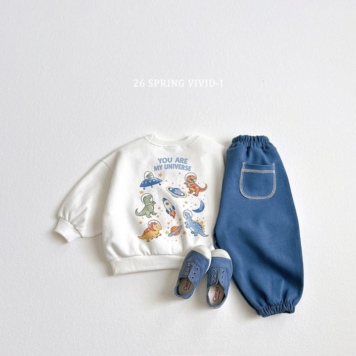 Vivid I - Korean Children Fashion - #childofig - Space Jurassic Sweatshirt - 6
